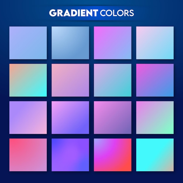 moderno y dinámico Beautiful Gradient Set para sitios web y interfaz de usuario de aplicaciones
