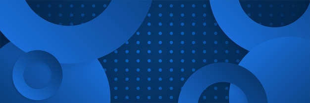 Moderno diseño creativo de fondo de banner web abstracto azul
