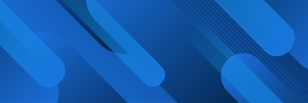 Moderno diseño creativo de fondo de banner web abstracto azul