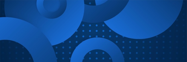 Moderno diseño creativo de fondo de banner web abstracto azul