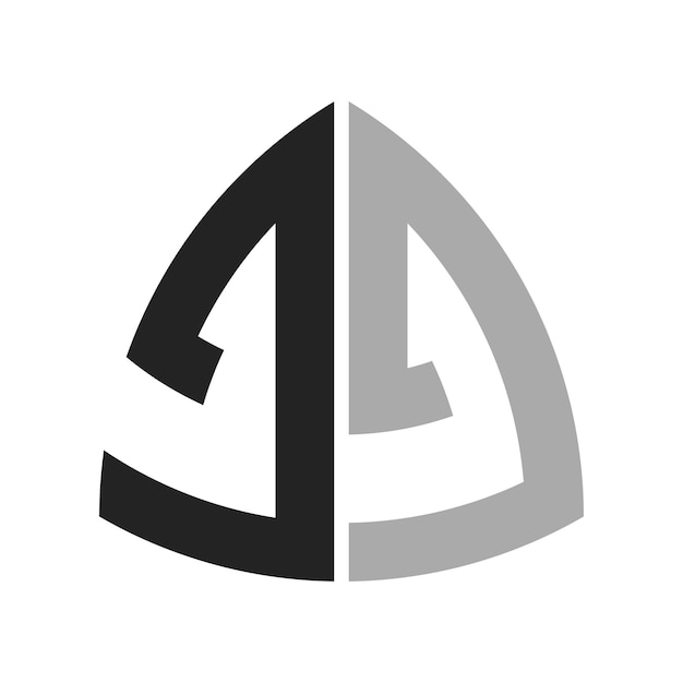 Moderno diseño creativo del logotipo de JJ Icon para cualquier negocio y compañía