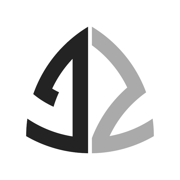 Moderno diseño creativo de logotipo JZ Icon de letra JZ para cualquier negocio y compañía