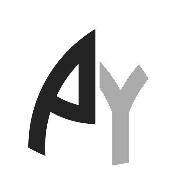 Moderno diseño creativo del logotipo PY Icon de la letra PY para cualquier negocio y empresa