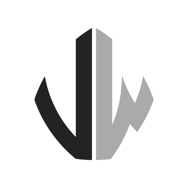 Moderno diseño creativo de logotipo de VW Icon de VW para cualquier negocio y empresa