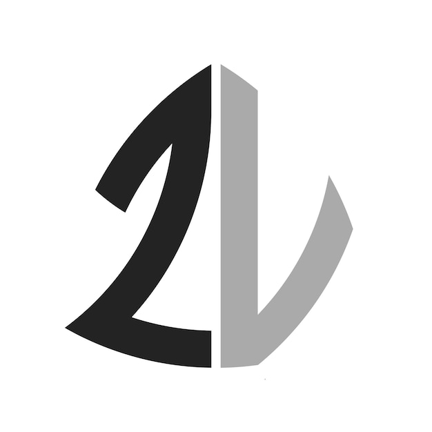 Moderno diseño creativo de logotipo ZV Icon de letra ZV para cualquier negocio y empresa