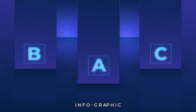 Moderno diseño de gráficos de información abstracta