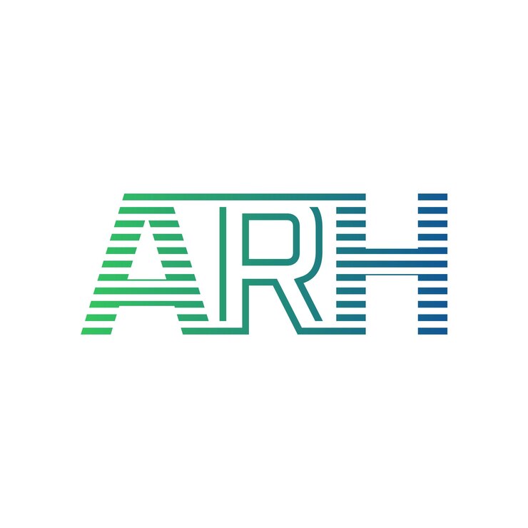 Vector moderno diseño de logotipo de arh carta arh minimalista profesional y versátil icono de marca para la identidad empresarial