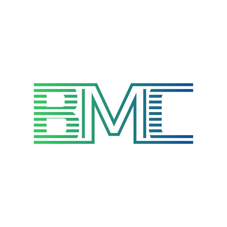 Vector moderno diseño de logotipo de bmc carta bmc minimalista profesional y versátil icono de marca para la identidad empresarial