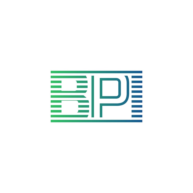 Vector moderno diseño de logotipo bpi carta bpi minimalista profesional y versátil icono de marca para la identidad empresarial