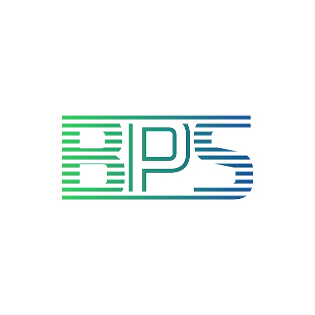 Moderno diseño de logotipo de BPS Carta BPS minimalista profesional y versátil icono de marca para la identidad empresarial