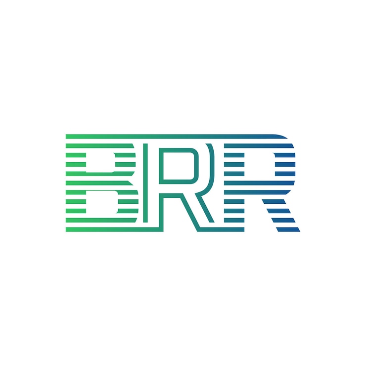 Vector moderno diseño de logotipo brr carta brr minimalista profesional y versátil icono de marca para la identidad empresarial