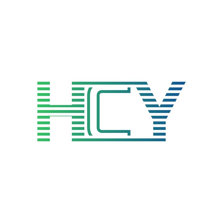Vector moderno diseño de logotipo de la carta hcy minimalista profesional y versátil icono de marca para la identidad empresarial