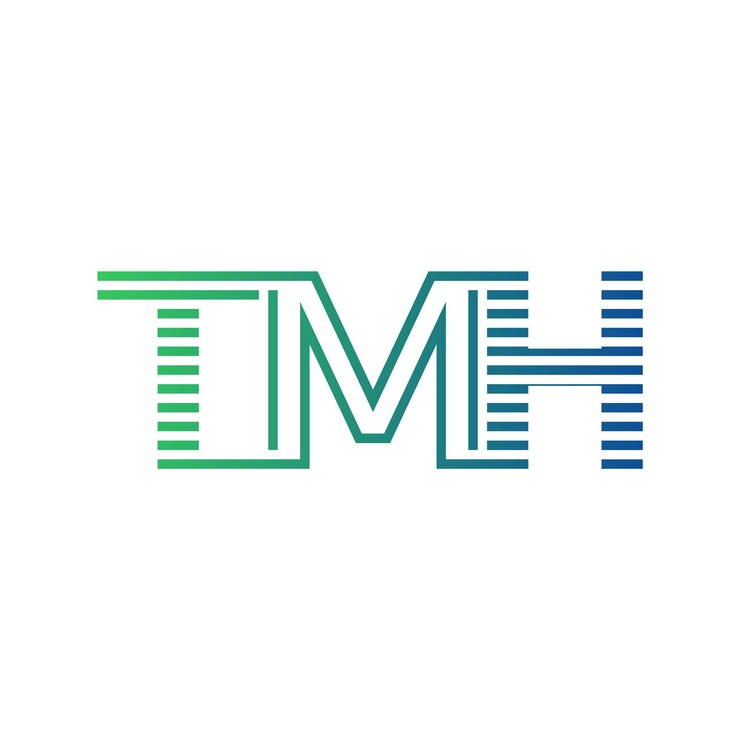 Vector moderno diseño de logotipo de la carta tmh minimalista profesional y versátil icono de marca para la identidad empresarial