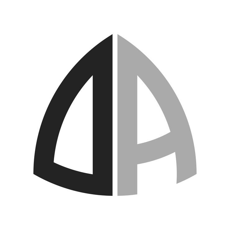 Vector moderno diseño de logotipo creativo de oa icon de letra oa para cualquier negocio y empresa