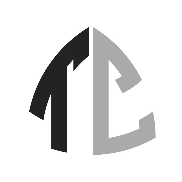Moderno diseño de logotipo creativo de TC Icon de letra TC para cualquier negocio y empresa