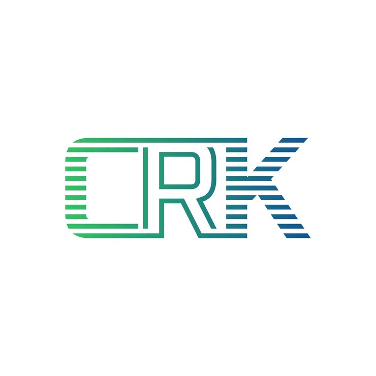 Vector moderno diseño de logotipo de crk carta crk minimalista profesional y versátil icono de marca para la identidad empresarial