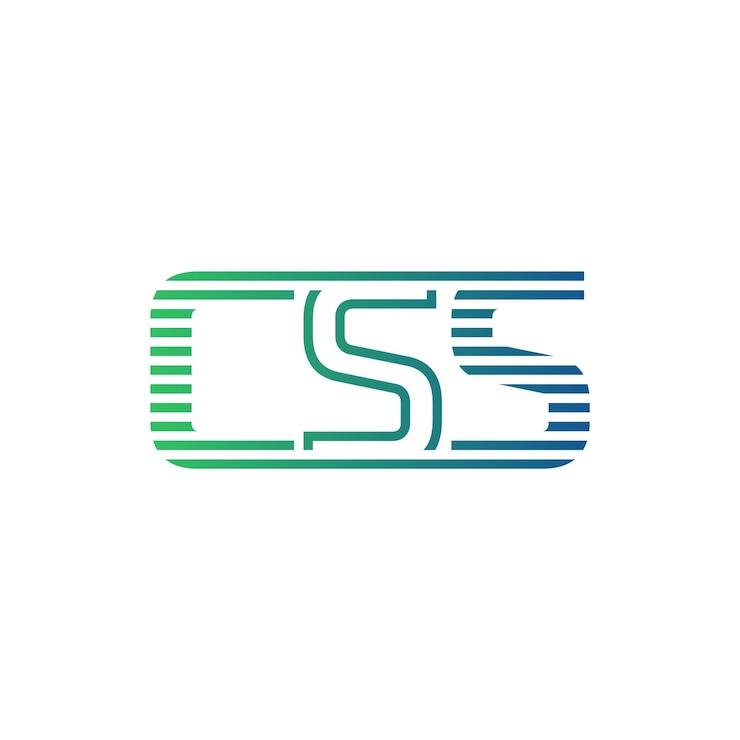 Vector moderno diseño de logotipo css carta css minimalista profesional y versátil icono de marca para la identidad empresarial