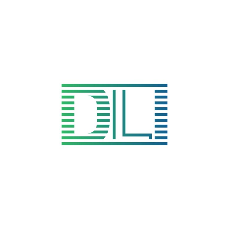 Vector moderno diseño de logotipo dli carta dli minimalista profesional y versátil icono de marca para la identidad empresarial