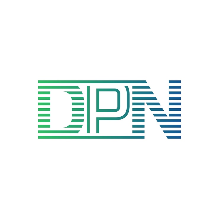 Vector moderno diseño de logotipo de dpn carta dpn minimalista profesional y versátil icono de marca para la identidad empresarial