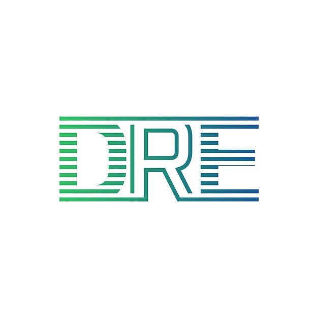 Moderno diseño de logotipo de DRE Carta DRE Icon de marca minimalista profesional y versátil para la identidad empresarial