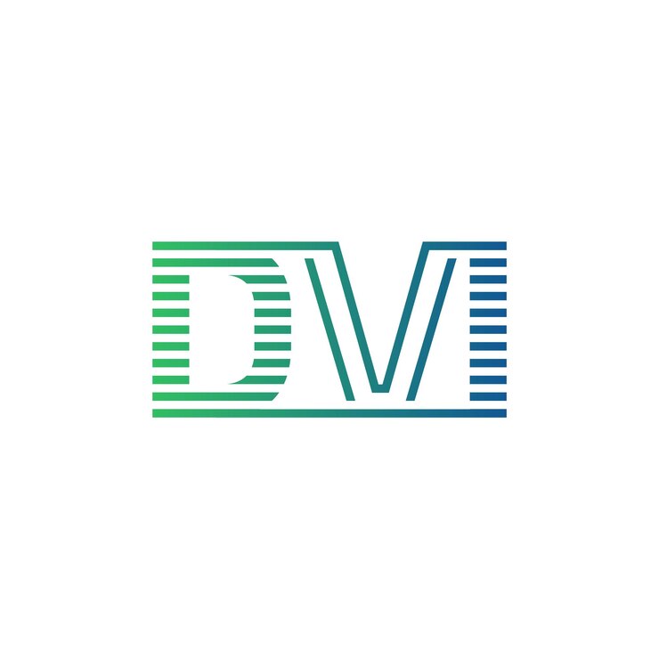 Vector moderno diseño de logotipo dvi letra dvi minimalista profesional y versátil icono de marca para la identidad empresarial