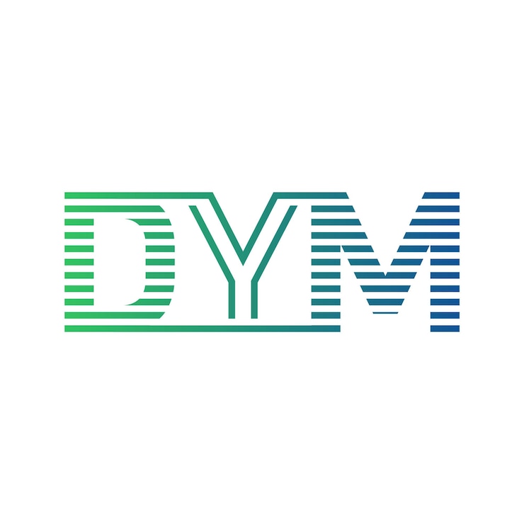 Vector moderno diseño de logotipo dym carta dym minimalista profesional y versátil icono de marca para la identidad empresarial