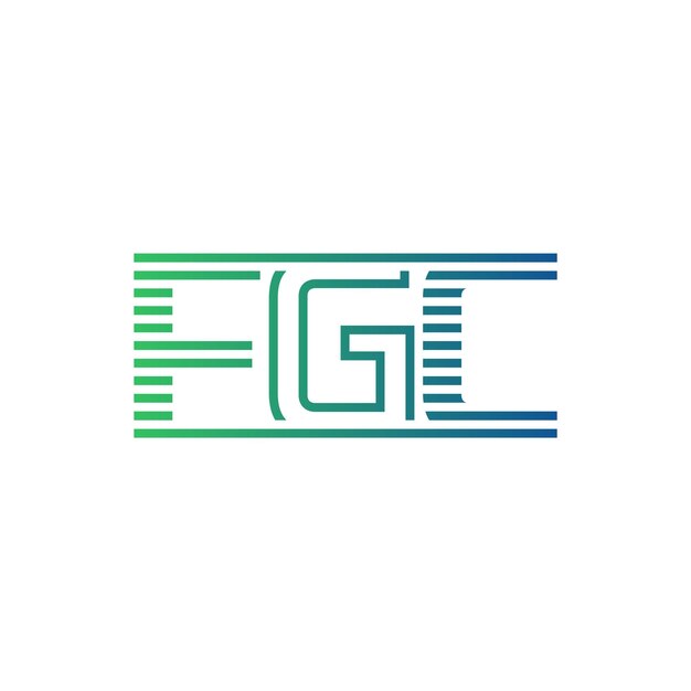 Moderno diseño de logotipo de FGC Carta FGC minimalista profesional y versátil icono de marca para la identidad empresarial