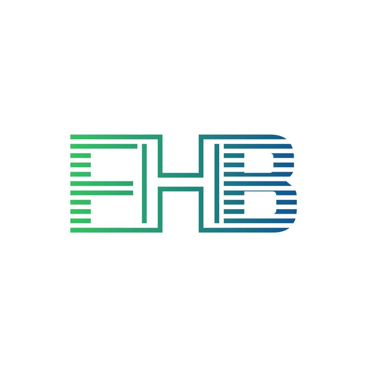 Vector moderno diseño de logotipo de fhb carta fhb minimalista profesional y versátil icono de marca para la identidad empresarial