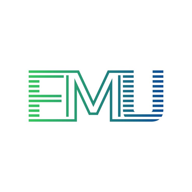 Vector moderno diseño de logotipo de fmu carta fmu minimalista profesional y versátil icono de marca para la identidad empresarial