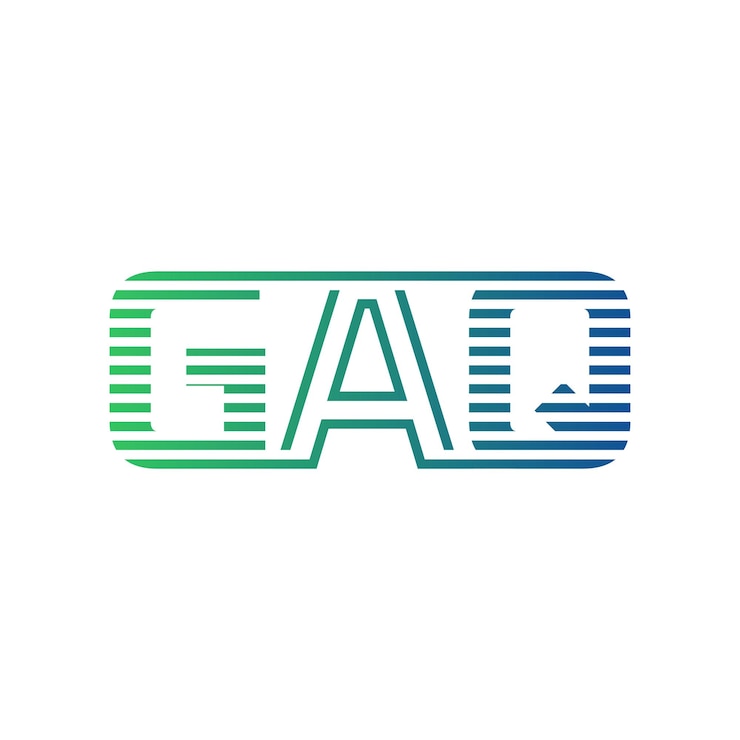 Vector moderno diseño de logotipo de gaq carta gaq minimalista profesional y versátil icono de marca para la identidad empresarial