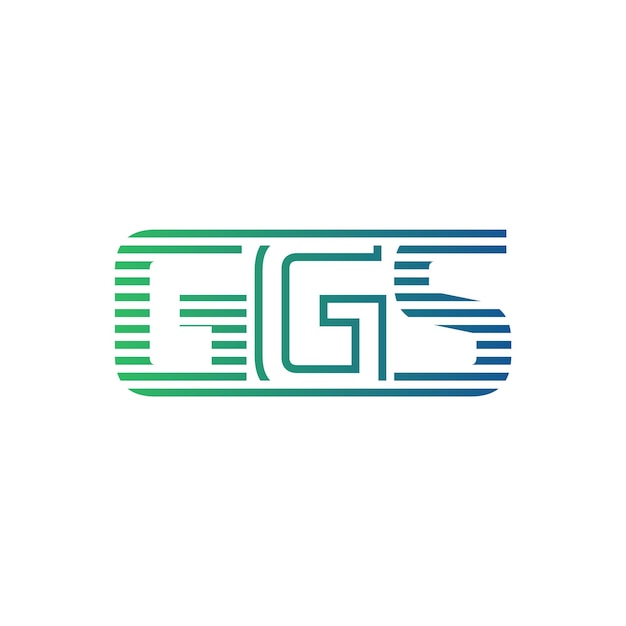 Moderno diseño de logotipo de GGS Carta GGS minimalista profesional y versátil icono de marca para la identidad empresarial