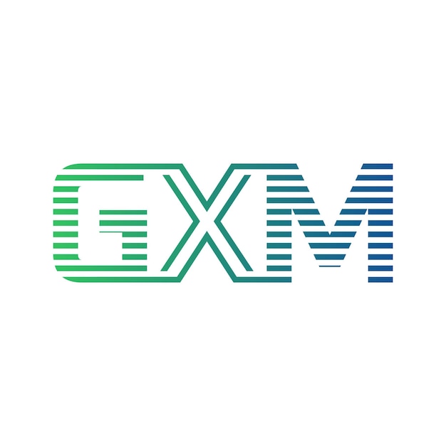 Moderno diseño de logotipo de GXM Carta GXM Minimalista Profesional y Versátil Icono de marca para la identidad empresarial