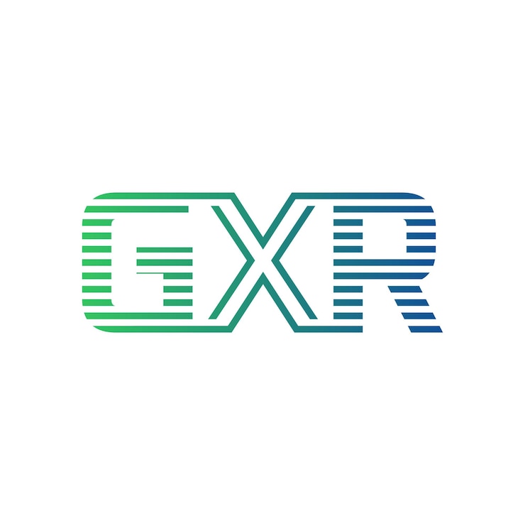 Vector moderno diseño de logotipo de gxr carta gxr minimalista profesional y versátil icono de marca para la identidad empresarial