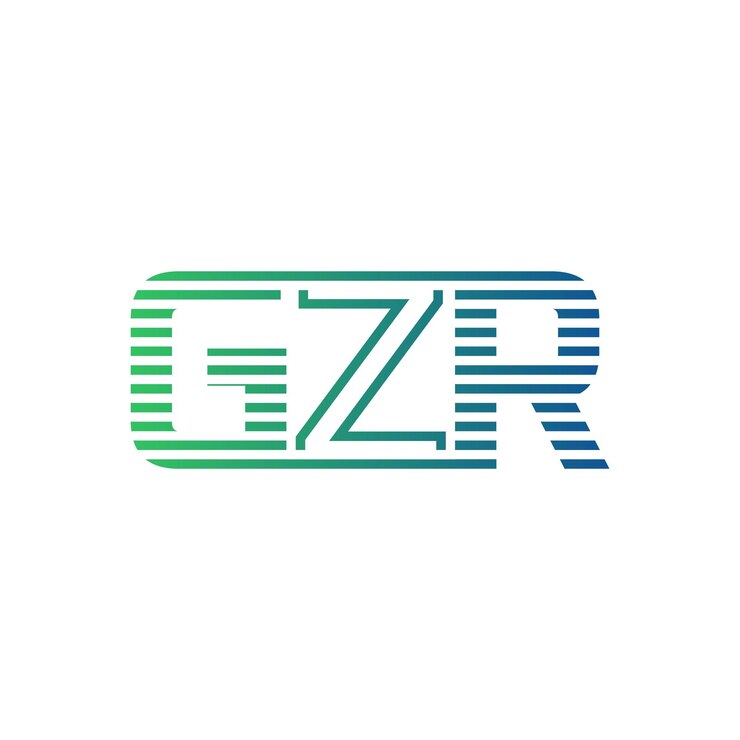 Vector moderno diseño de logotipo de gzr carta gzr minimalista profesional y versátil icono de marca para la identidad empresarial