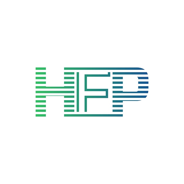 Moderno diseño de logotipo de HFP Carta HFP minimalista profesional y versátil icono de marca para la identidad empresarial