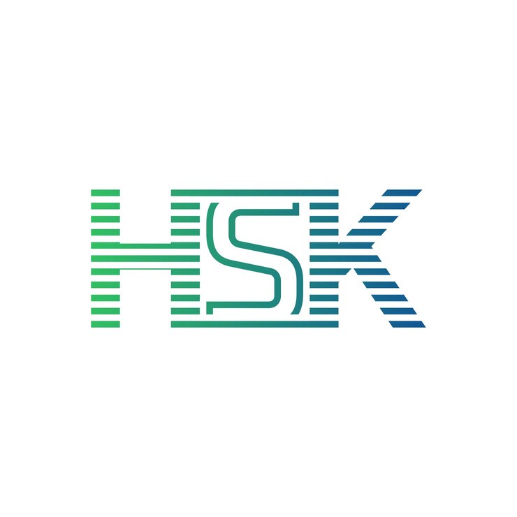 Vector moderno diseño de logotipo de hsk carta hsk minimalista profesional y versátil icon de marca para la identidad empresarial