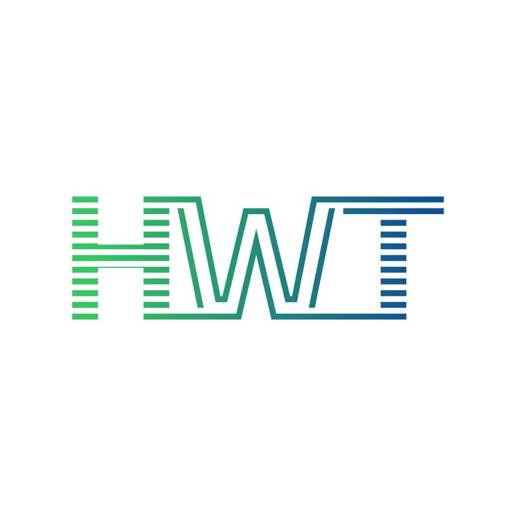 Vector moderno diseño de logotipo de hwt carta hwt minimalista profesional y versátil icono de marca para la identidad empresarial