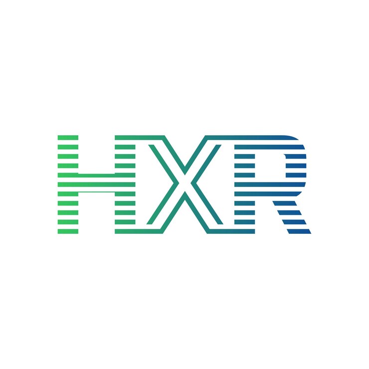 Vector moderno diseño de logotipo de hxr carta hxr minimalista profesional y versátil icono de marca para la identidad empresarial