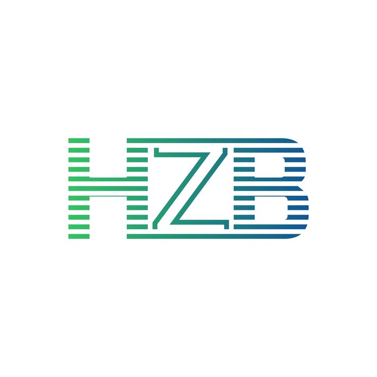 Vector moderno diseño de logotipo de hzb carta hzb minimalista profesional y versátil icono de marca para la identidad empresarial