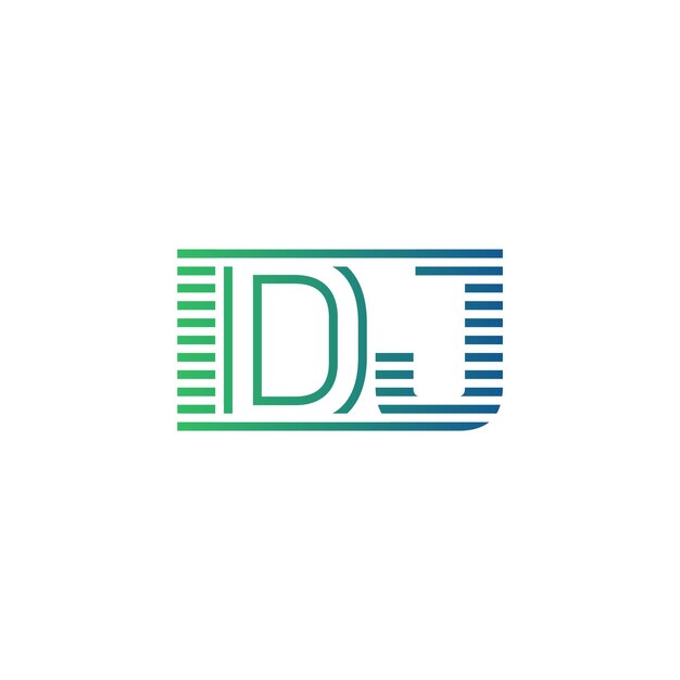 Moderno diseño de logotipo IDJ Carta IDJ minimalista profesional y versátil icono de marca para la identidad empresarial