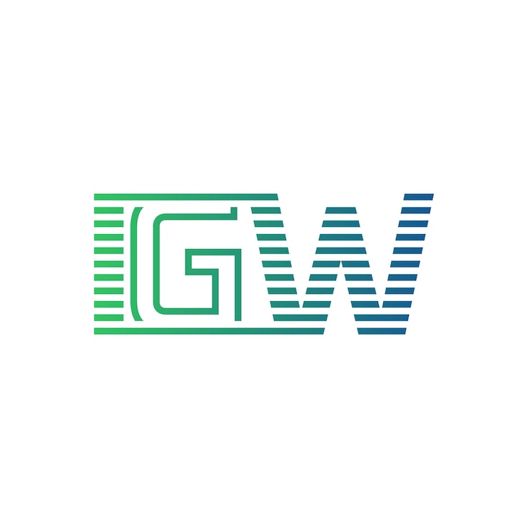 Vector moderno diseño de logotipo de igw carta igw icon de marca minimalista profesional y versátil para la identidad empresarial