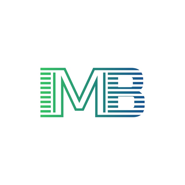 Moderno diseño de logotipo IMB Carta IMB minimalista profesional y versátil icono de marca para la identidad empresarial