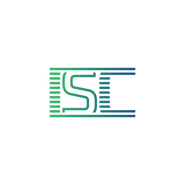 Moderno diseño de logotipo de ISC Carta ISC minimalista profesional y versátil icono de marca para la identidad empresarial