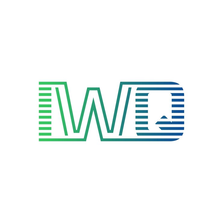 Vector moderno diseño de logotipo de iwq carta iwq minimalista profesional y versátil icono de marca para la identidad empresarial
