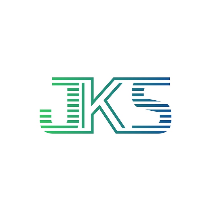Vector moderno diseño de logotipo de jks carta jks minimalista profesional y versátil icono de marca para la identidad empresarial
