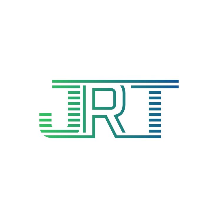 Vector moderno diseño de logotipo de jrt carta jrt minimalista profesional y versátil icono de marca para la identidad empresarial