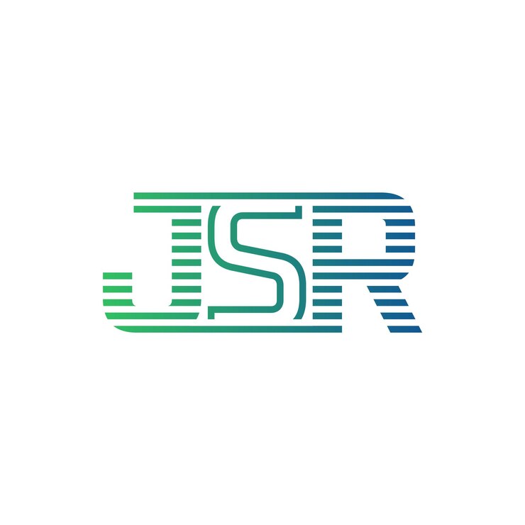 Vector moderno diseño de logotipo de jsr carta jsr minimalista profesional y versátil icono de marca para la identidad empresarial