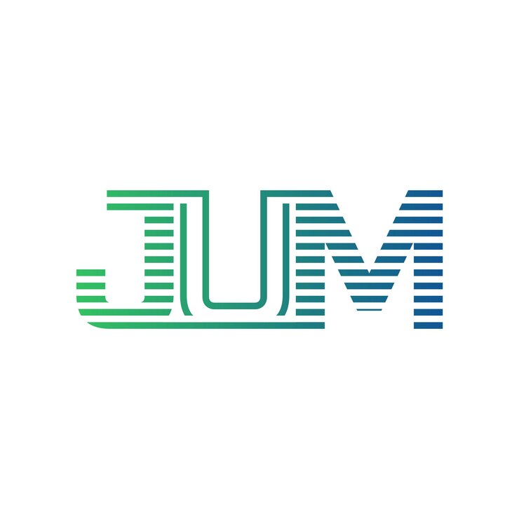 Vector moderno diseño de logotipo de jum carta jum minimalista profesional y versátil icono de marca para la identidad empresarial