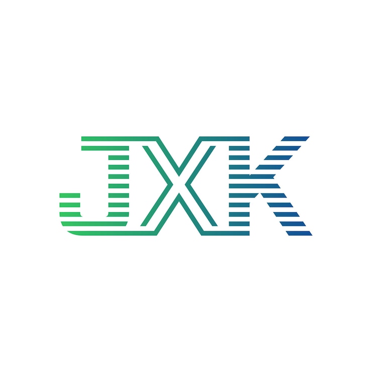 Vector moderno diseño de logotipo jxk carta jxk minimalista profesional y versátil icono de marca para la identidad empresarial