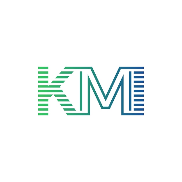 Moderno diseño de logotipo de KMI Carta KMI Minimalista Profesional y Versátil Icon de marca para la identidad empresarial